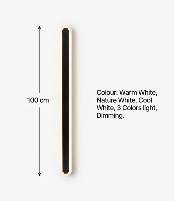 Zynella Linear Scepter: Slim Architectural LED Wall Sconce