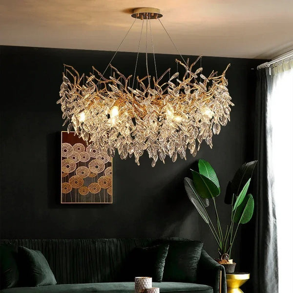 Zynella Luxury Crystal Branch Chandelier