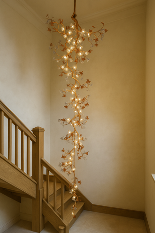 Willow Crystal Branch Chandelier Chic Modern  Vintage Brass Accent Lighting