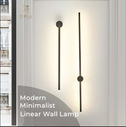 Yohan Pole Wall Lamp – Modern Vintage Brass Tube Light