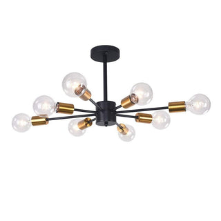 Kade Sputnik Chandelier Modern  Sculptural Spiral LED Fixture