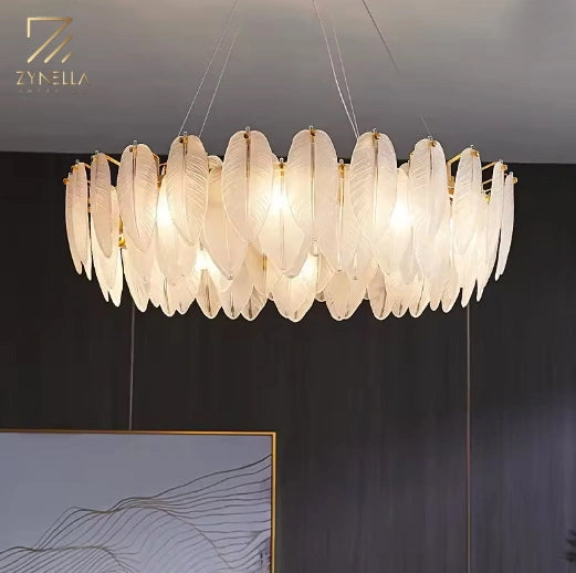 Feather Antique Chandelier