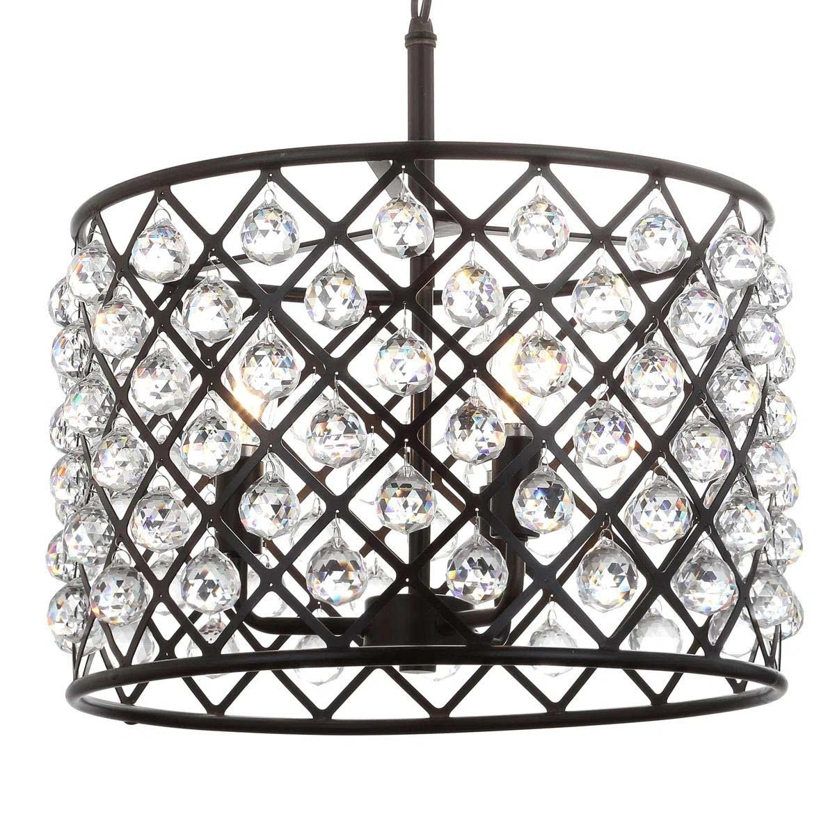 Zeravia Crystal Round Chandelier