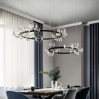 Dexter Bubble Chandelier Modern  Handcrafted Artisan Ceiling Light