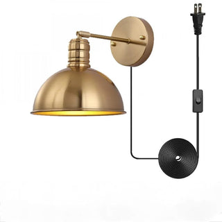 Arm Mounted Antique Wall Lamp Modern  Vintage Brass Accent Lighting