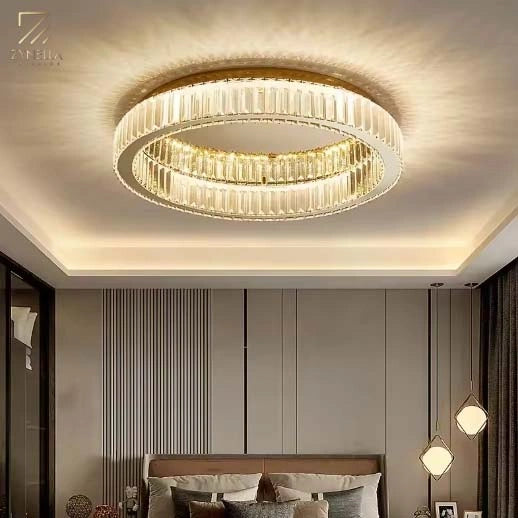 Penelope Modern Gold Ring Chandelier