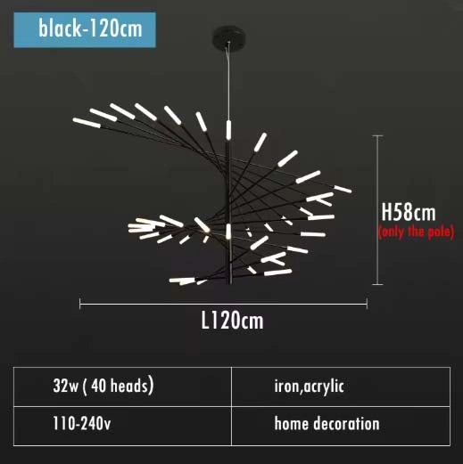 Zynella Spiral Modern Chandelier