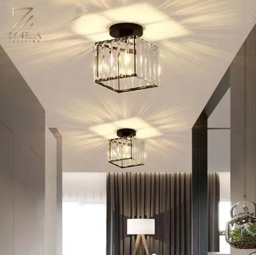 Modern Crystal Ceiling Light