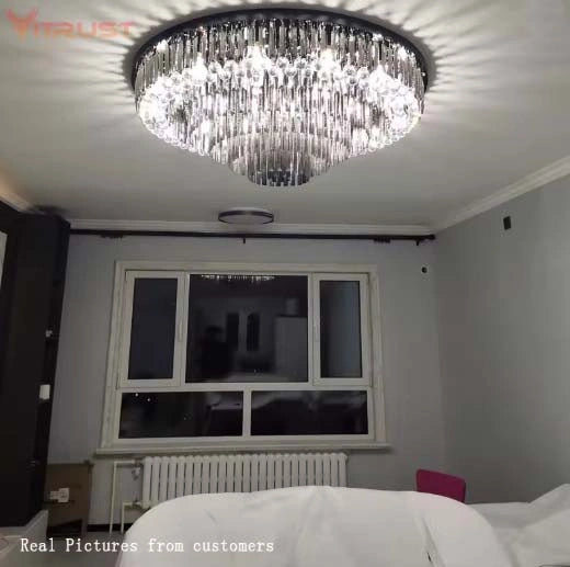 Meridian Black Crystal Modern Chandelier