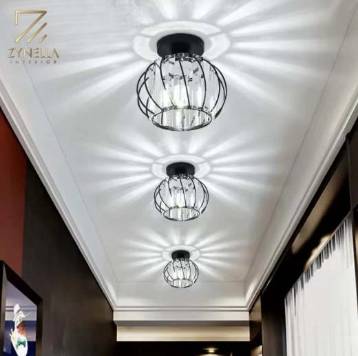 Maeve Ceiling Crystal Glass Lamps