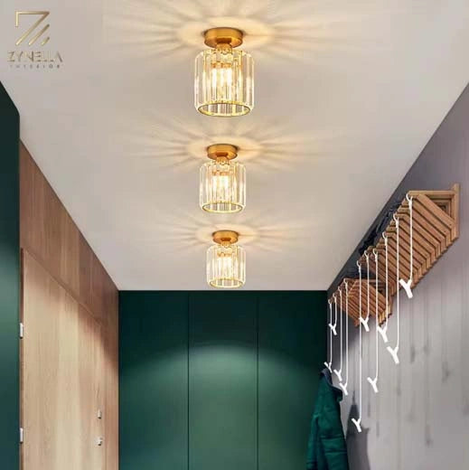 Maeve Ceiling Crystal Glass Lamps