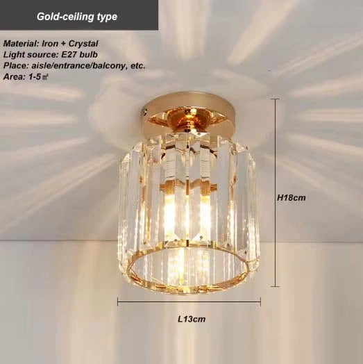 Maeve Ceiling Crystal Glass Lamps