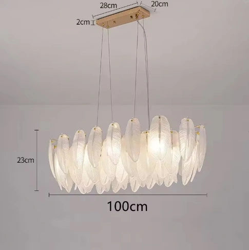 Feather Antique Chandelier