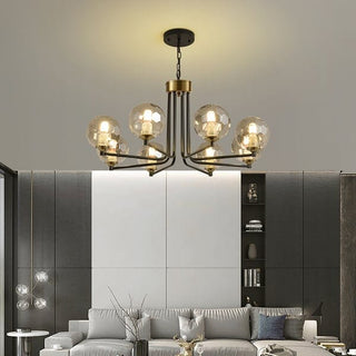Caleb Chandelier Modern  Ornate Antique Finish Fixture