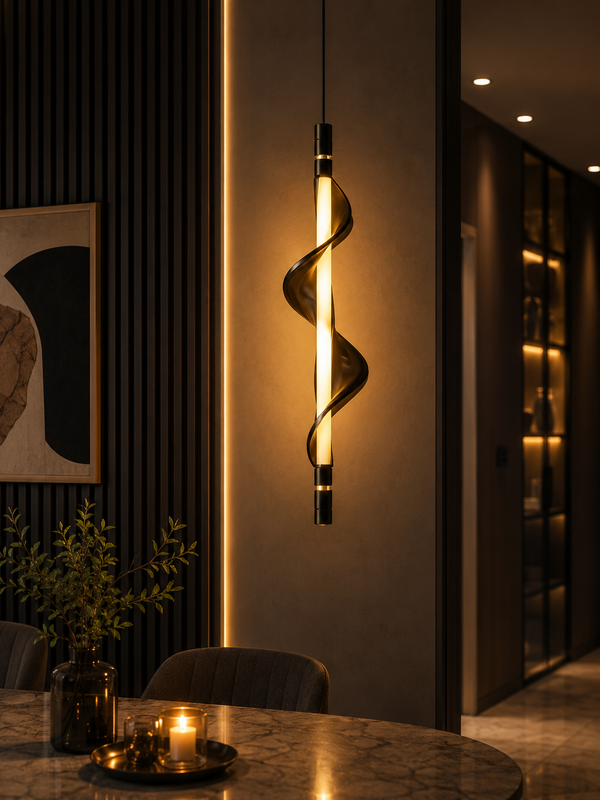 Zynella Nordic Long Tubes LED Linear Pendant Light