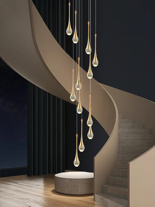 Golden Teardrop Lighting Fixture Modern  Ultra Slim LED Panel Lighting