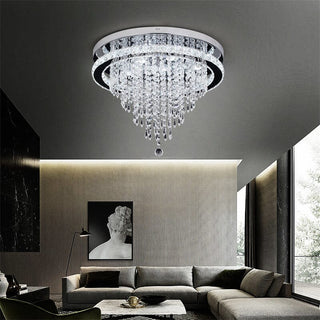 Emily Crystal Lamp Modern  Chic Glass Globe Pendant