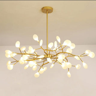Golden Tree Chandelier Modern  Elegant Teardrop LED Pendant