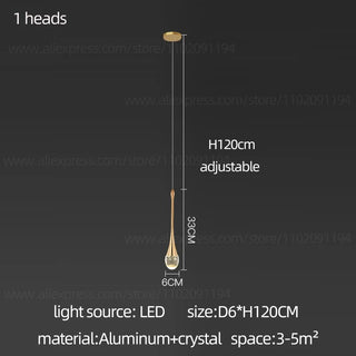 Golden Teardrop Lighting Fixture Modern  Ultra Slim LED Panel Lighting