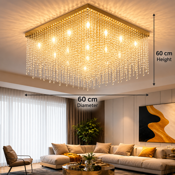 Auren Square Frame Ceiling Lamp
