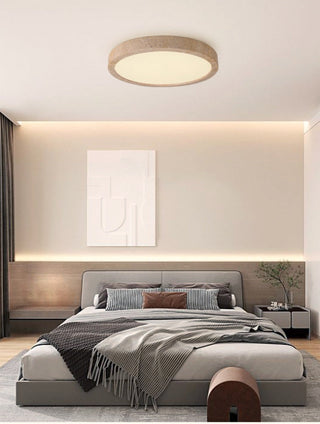 Ellipse Stone Travertine Ceiling Lights Modern  Chic Glass Globe Pendant