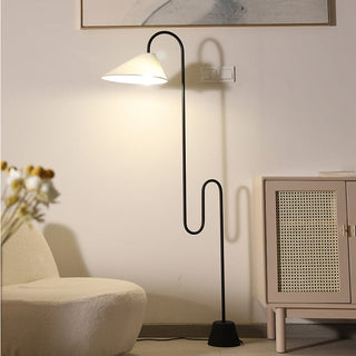 Minimalist Malti Floor Lamp Modern  Sculptural Spiral LED Fixture