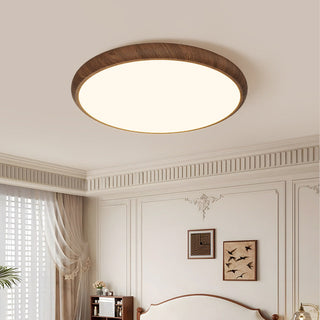 Nimra Wood Grain Ceiling Light Modern  Bohemian Rattan Woven Pendant