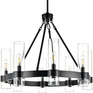Esme Farmhouse Glass Chandelier Modern  Luxury Marble Base Table Lamp