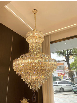 Orlix Large Crystal Chandelier Luxurious Modern  Timeless Lantern Style Wall Lamp