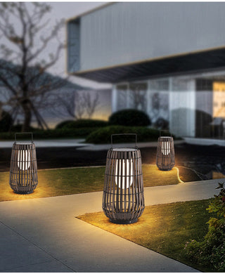 Belvo Outdoor Solar Lamp Modern  Classic Drum Shade Ceiling Light
