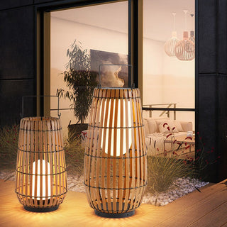 Belvo Outdoor Solar Lamp Modern  Classic Drum Shade Ceiling Light