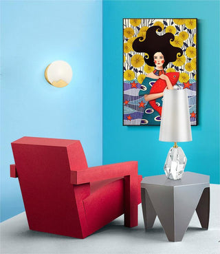 Celestia Crystal Table Lamp Modern  Contemporary Crystal Statement Fixture