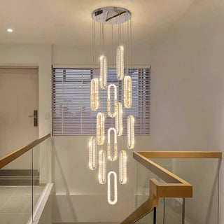 Somerset Staircase Chandelier Stylish Modern  Rustic Industrial Hanging Lamp