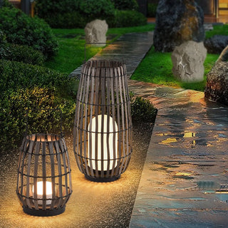 Belvo Outdoor Solar Lamp Modern  Classic Drum Shade Ceiling Light