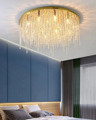Ashton Circular Ceiling Light Modern  Ornate Antique Finish Fixture