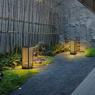 Mason Modern Outdoor Pillar Light Modern  Contemporary Crystal Statement Fixture