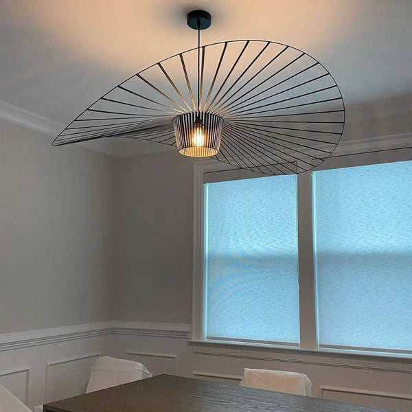 Zynella Straw Arc Chandelier