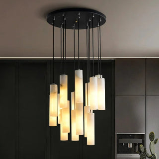 ELIT Marble Pendant Light Modern  Ornate Antique Finish Fixture