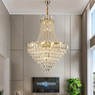 Mirova Modern Crystal Chandelier Modern  Handcrafted Artisan Ceiling Light