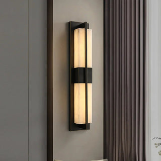 Brighton Marble Outdoor Wall Lamp Modern  Luxury Gold Frame Light Fitting