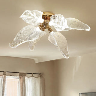 October Leaves  Ceiling Light Stylish Modern  Contemporary Crystal Statement Fixture