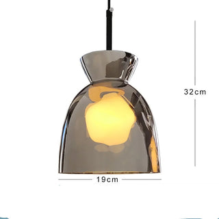Nimbus Glass Pendant Light Modern  Luxury Gold Frame Light Fitting