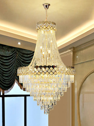 Finix Modern Crystal Chandelier Modern  Minimalist Round Flush Mount