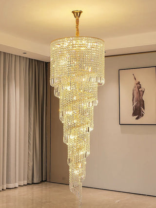 Glasgow Staircase Chandelier Modern  Art Deco Inspired Illumination