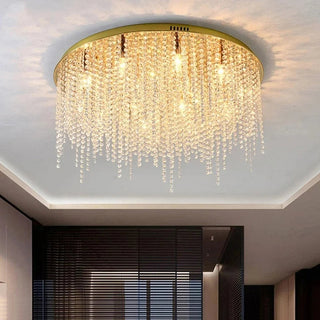 Ashton Circular Ceiling Light Modern  Ornate Antique Finish Fixture
