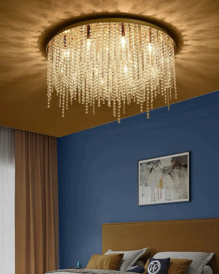 Ashton Circular Ceiling Light Modern  Ornate Antique Finish Fixture