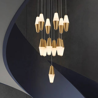 Alabix Marble Pendant Light Modern  Elegant Teardrop LED Pendant