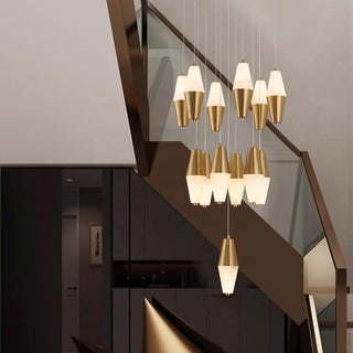 Alabix Marble Pendant Light Modern  Elegant Teardrop LED Pendant