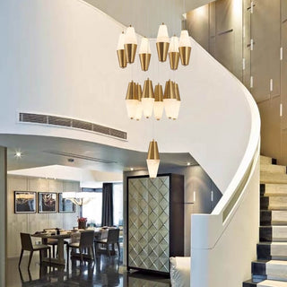 Alabix Marble Pendant Light Modern  Elegant Teardrop LED Pendant