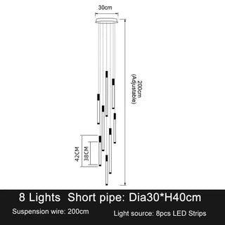 Orion Drift Staircase Pendant Stylish Modern  Art Deco Inspired Illumination